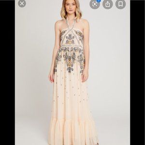 nwt altar'd state embroidered corabeth maxi dress